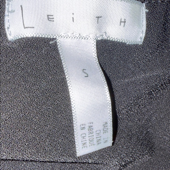 Leith Peplum Spaghetti Strap Camisole Cropped Top Black Women’s Size S - Picture 5 of 6